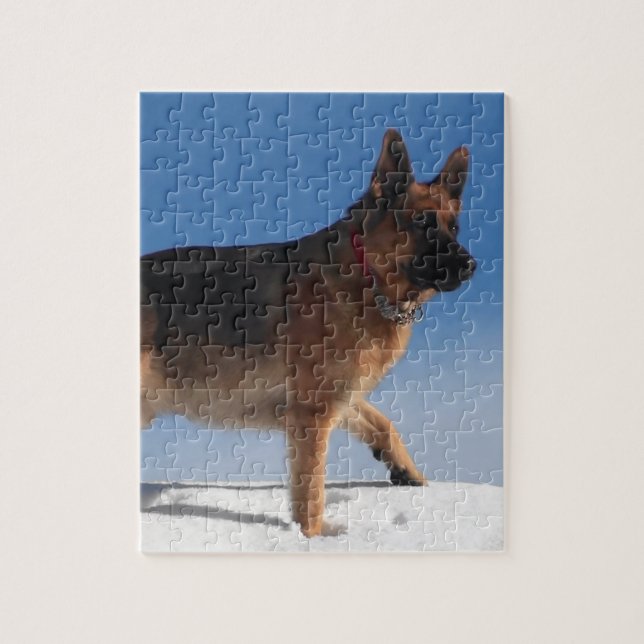 Puzzle Perro Pastor Alemán Saludable Y Saludable (Vertical)