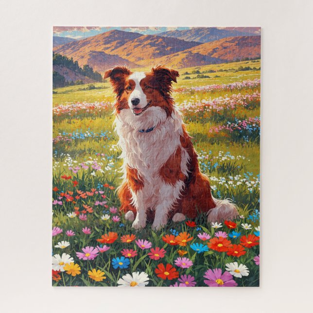 Puzzle Perro pastor Border Collie (Vertical)