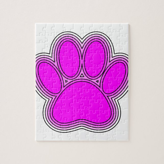 Puzzle Perro Paw En Rosa Con Salidas (Vertical)
