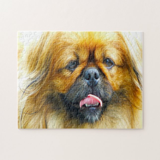 Puzzle Perro pekinés. (Horizontal)