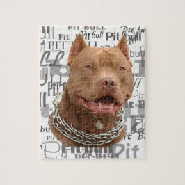 Puzzle Perro Pitbull
