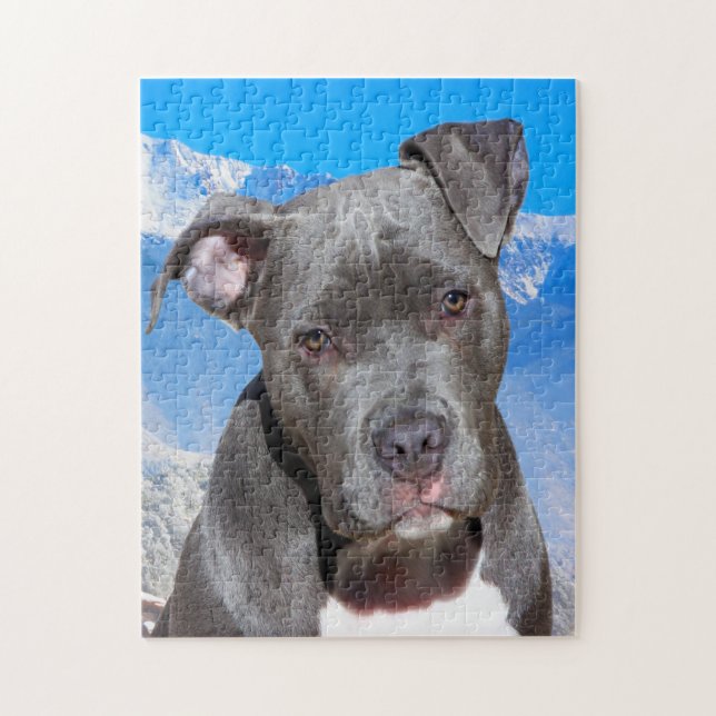 Puzzle Perro Pitbull. (Vertical)