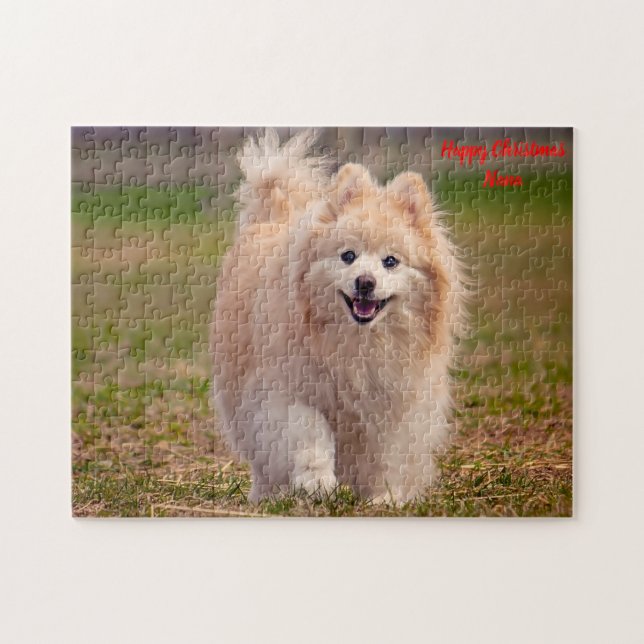 Puzzle Perro Pomerania. (Horizontal)