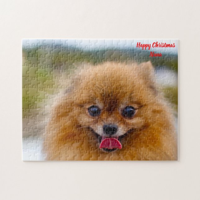 Puzzle Perro Pomerania. (Horizontal)