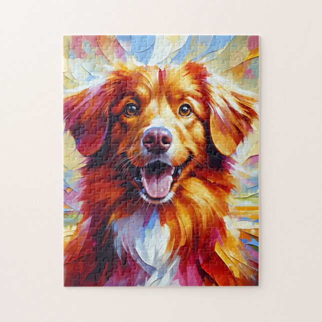 Puzzle Perro Retriever de Tolling de Nueva Escocia (Vertical)