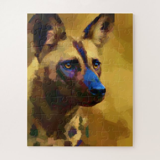 Puzzle Perro salvaje africano (Vertical)