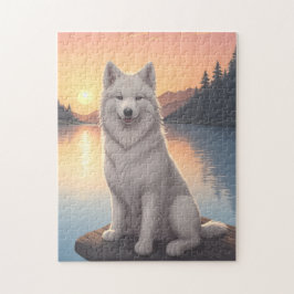 Puzzle Perro Samoyedo