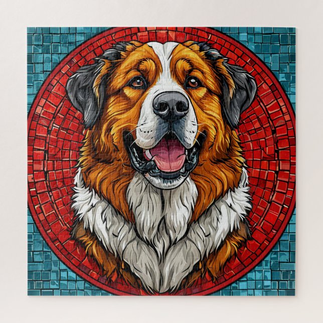 Puzzle perro San Bernardo (Vertical)