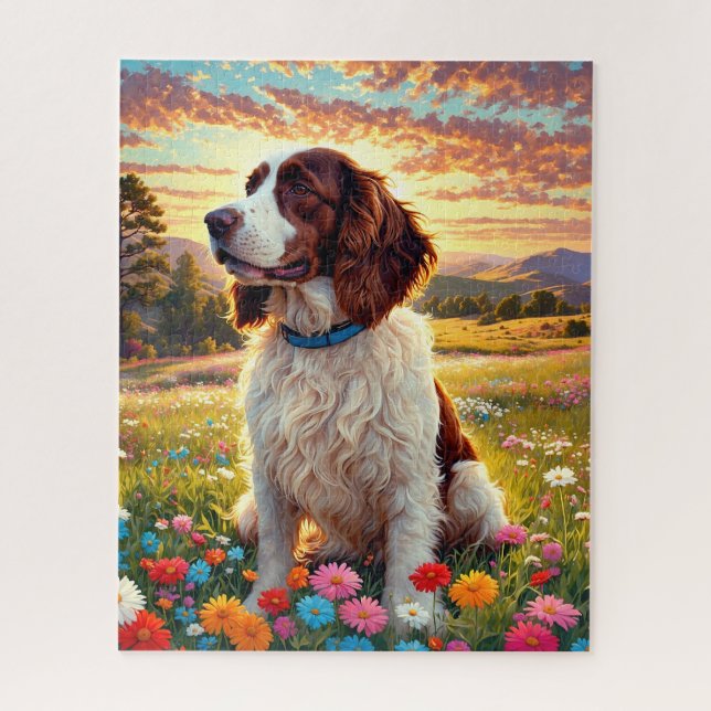 Puzzle perro Springer Spaniel inglés (Vertical)