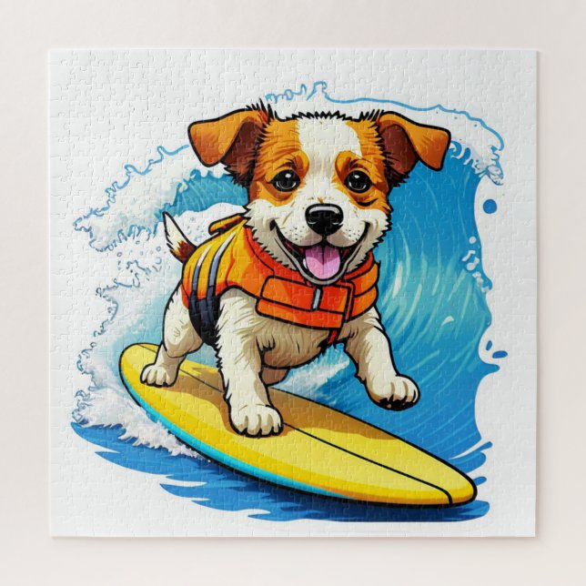 Puzzle Perro Surfista (Vertical)