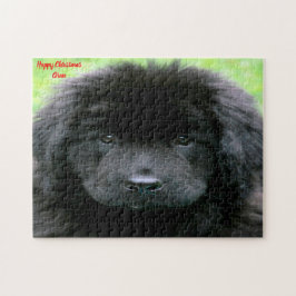 Puzzle Perro Terranova.