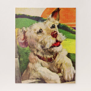 Puzzle Perro terrer adorable de los años 1940