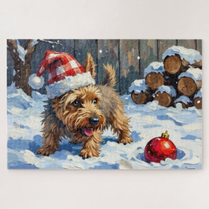 Puzzle Perro Terrier Cairn Espirituoso Cavando para la Na