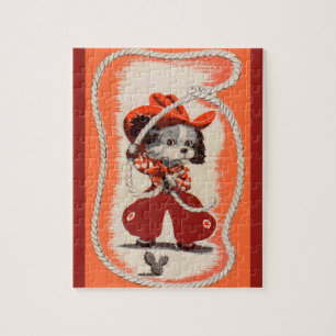 Puzzle perro vaquero