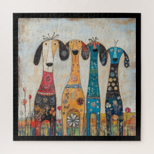 Puzzle Perros altos y fantásticos de caza