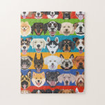 Puzzle Perros coloridos con un patrón sin fisuras de ilus<br><div class="desc">Perros felices de patrón sin costura de ilustracion - Este patrón sin costura es perfecto para los fans de los perros. El gráfico muestra muchos perros coloridos.</div>