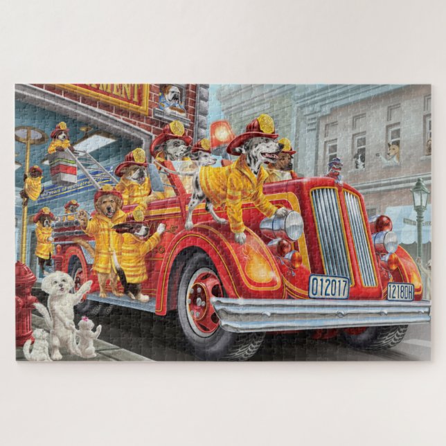 Puzzle Perros de bomberos (Horizontal)