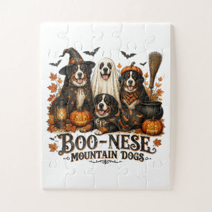 Puzzle Perros de montaña Boo-Nese Halloween Perro espeluz