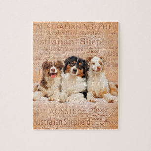 Puzzle Perros de pastor australianos en la nube 1 de la