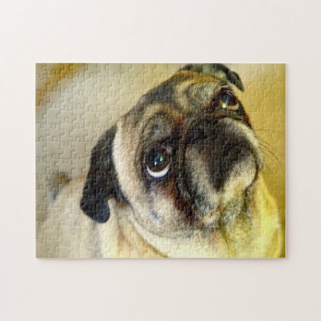 Puzzle Perros de Pug. (Horizontal)