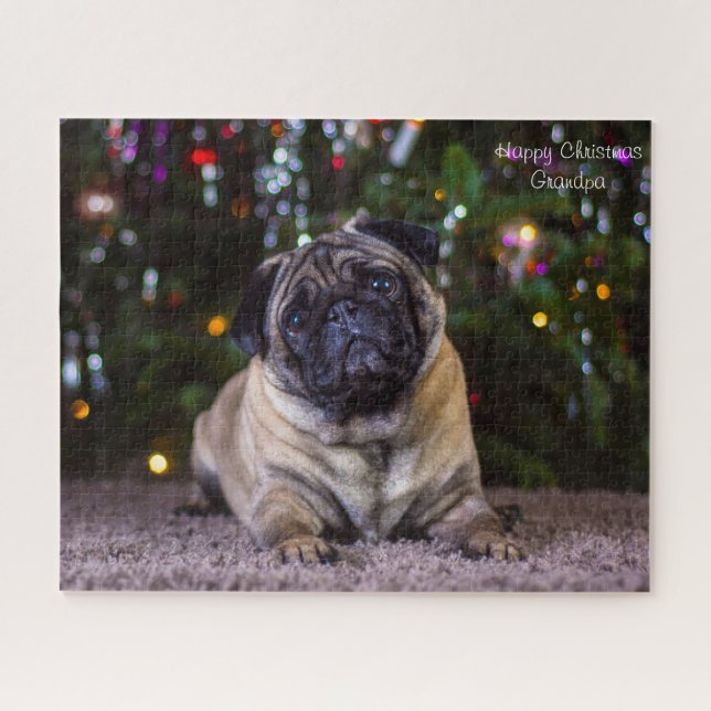 Puzzle Perros de Pug. (Horizontal)