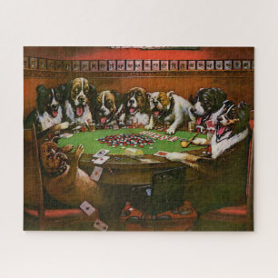 Puzzle Perros de simpatía jugando póquer Coolidge 1903