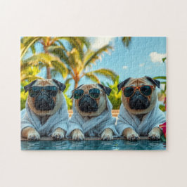 Puzzle Perros de vacaciones