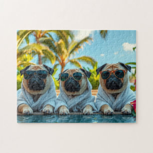 Puzzle Perros de vacaciones