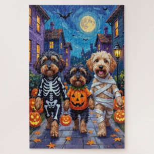 Puzzle Perros Havanés Disfrazados en Halloween