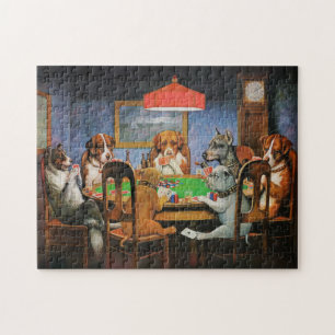 Puzzle Perros jugando al póquer por C.M. Coolidge