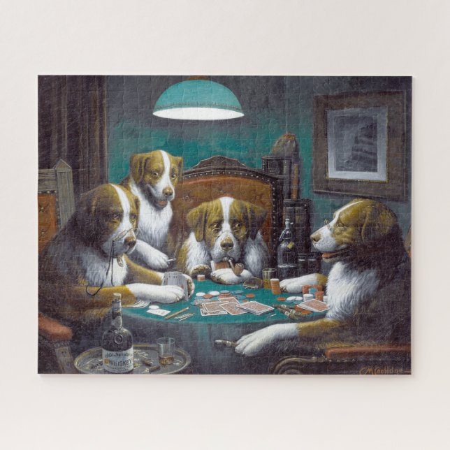 Puzzle Perros Jugando Poker Cassius Marcellus Coolidge 18 (Horizontal)
