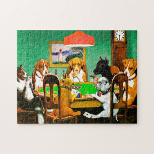 Puzzle Perros Jugando Póquer