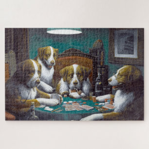 Puzzle Perros jugando póquer Cassius Marcellus Coolidge 1