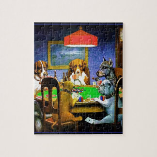 Puzzle Perros jugando un juego de póquer