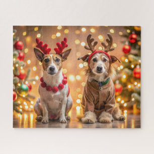 Puzzle Perros navidades