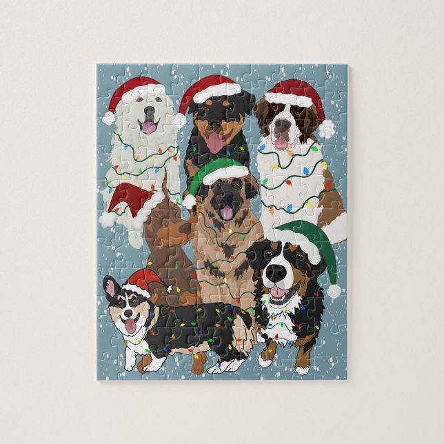 Puzzle Perros navidades (Vertical)