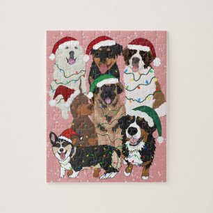 Puzzle Perros navidades