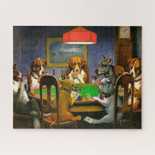 Puzzle Perros que juegan el póker