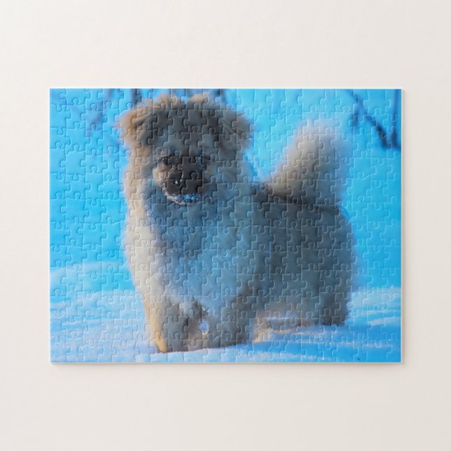 Puzzle Perros tibetanos españoles jigsaws (Horizontal)
