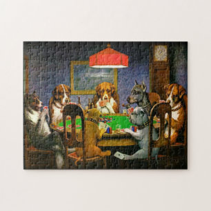 Puzzle Perros y tarjetas