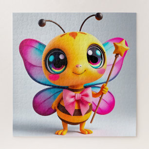 Puzzle Personaje de hada abeja de dibujos animados adorab