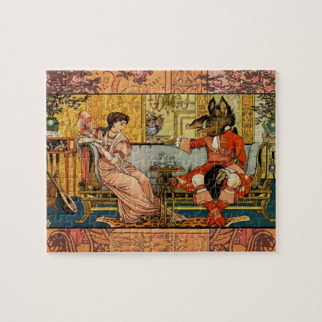 Puzzle Personajes de cuento de hadas clásicas de la besti (Horizontal)