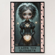 Personalice, TE AMO chica de corazones lindos