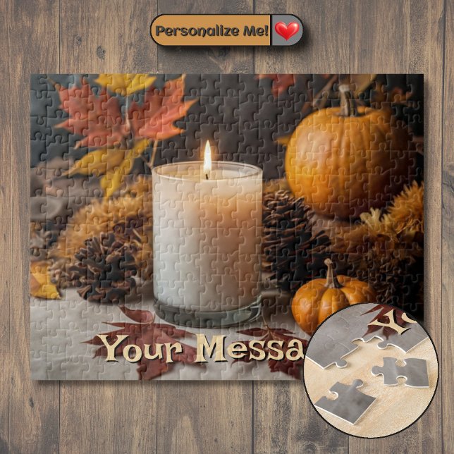 Puzzle Personalizable con tema de Otoño (Customizable Autumn-Themed Jigsaw Puzzle)