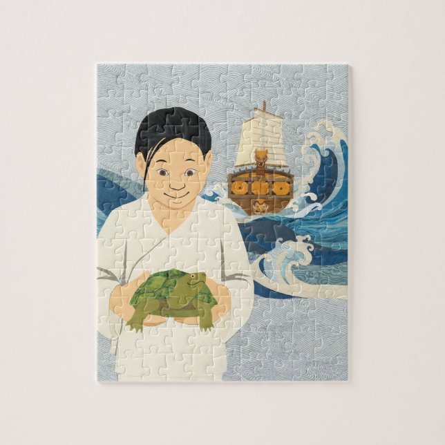 Puzzle PERSONALIZABLE de arte de la cubierta del BARCO TU (Vertical)
