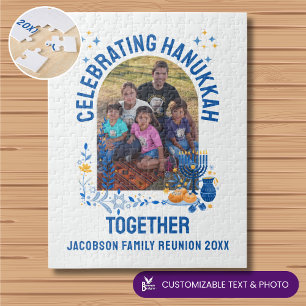 Puzzle Personalizable HANUKKAH FAMILIAR REUNION Souvenir