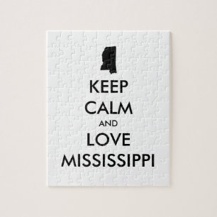 Puzzle Personalizable MANTENER CALMA Y AMAR A MISSISSIPPI