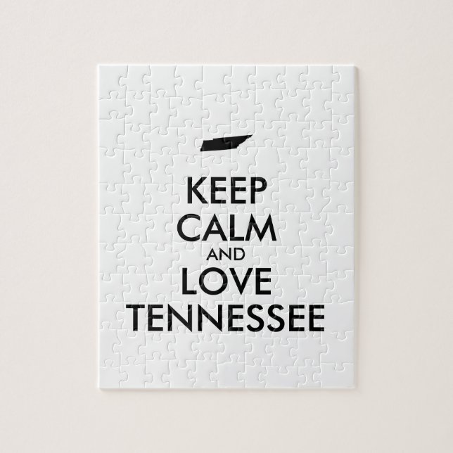 Puzzle Personalizable MANTENER CALMA Y AMAR A TENNESSEE (Vertical)