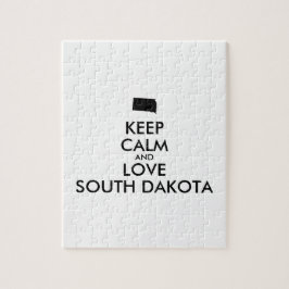 Puzzle Personalizable MANTENER LA CALMA Y AMAR A DAKOTA D