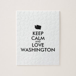 Puzzle Personalizable MANTENER LA CALMA Y AMAR A WASHINGT